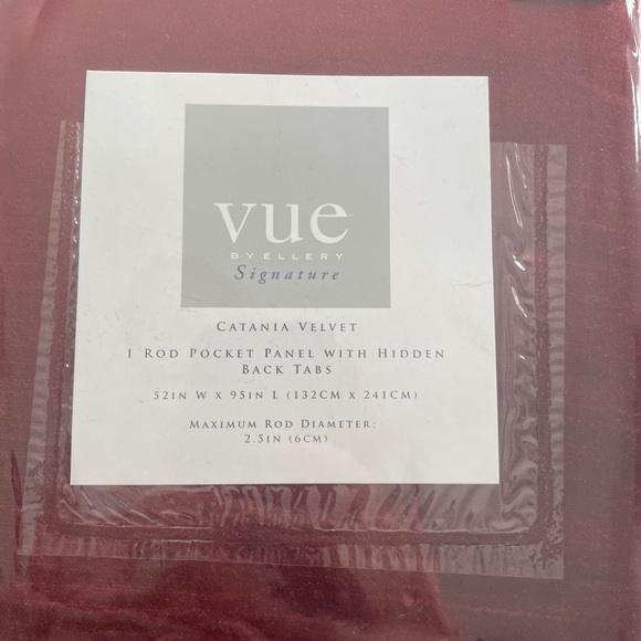 BBB burgundy velvet 95’ drapes - Picture 4 of 5